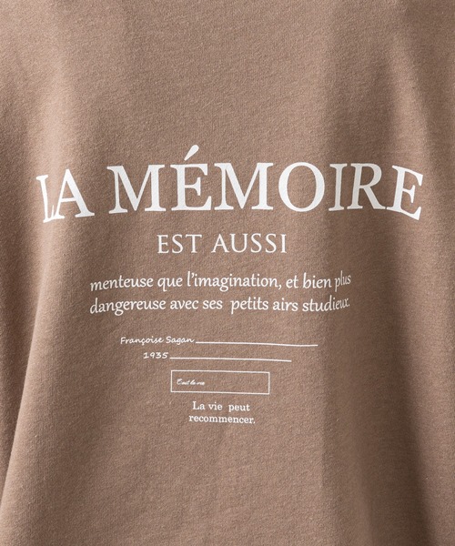 prose verse（プロズヴェール）の「バックメッセージプリント裏毛プルオーバー（スウェット・レディース・ブラック/アイボリー/モカ・MEDIUM）」の18枚目の写真