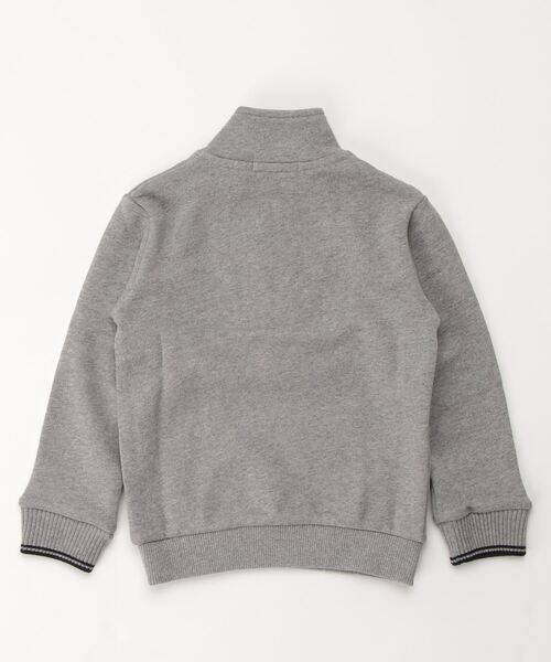FRED PERRY（フレッドペリー）の「Kids Half Zip Sweatshirt（スウェット・キッズ・グレー/ホワイト/ブラック・6-7/2-3/4-5/8-9）」の4枚目の写真