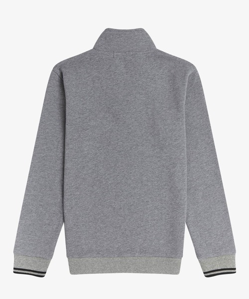FRED PERRY（フレッドペリー）の「Kids Half Zip Sweatshirt（スウェット・キッズ・グレー/ホワイト/ブラック・6-7/2-3/4-5/8-9）」の6枚目の写真