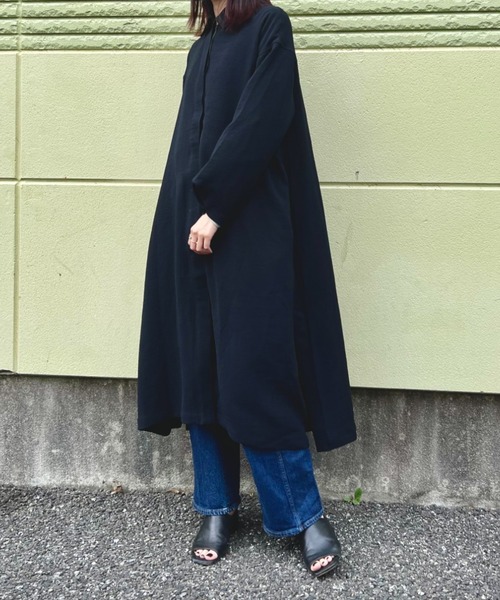 fukuu(フクウ)の「ちらっと見えるベロアにきゅんワンピース(ワンピース・レディース・ブラウン/スミクロ・L/M/S)」の12枚目の写真
