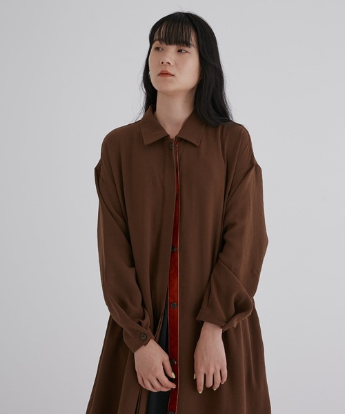 fukuu(フクウ)の「ちらっと見えるベロアにきゅんワンピース(ワンピース・レディース・ブラウン/スミクロ・L/M/S)」の19枚目の写真