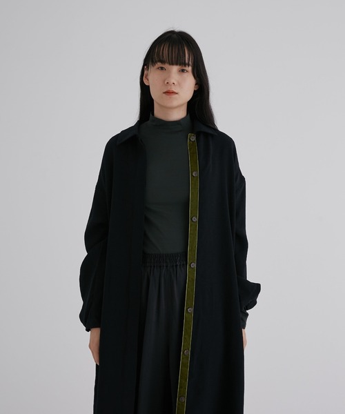 fukuu(フクウ)の「ちらっと見えるベロアにきゅんワンピース(ワンピース・レディース・ブラウン/スミクロ・L/M/S)」の18枚目の写真