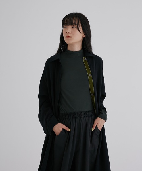 fukuu(フクウ)の「ちらっと見えるベロアにきゅんワンピース(ワンピース・レディース・ブラウン/スミクロ・L/M/S)」の17枚目の写真