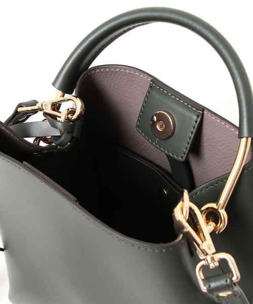 IENA(イエナ)の「【GIANNI NOTARO/ジャノニ ノターロ】レザーミニバッグ◆(ショルダーバッグ・レディース・ブラック/グリーン・FREE)」の9枚目の写真