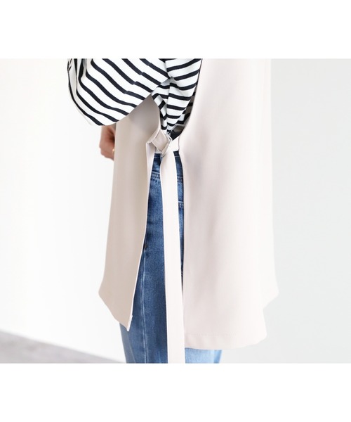 reca（レカ）の「テーラードジレジャケット（ベスト・レディース・ブラック/ブラウン/テラコッタ/グリーン/ライトベージュ/ベージュ・M）」の9枚目の写真