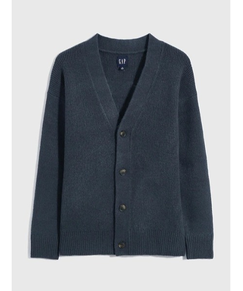 GAP（ギャップ）の「オーバーサイズ Vネック カーディガン（カーディガン/ボレロ・メンズ・ブラウン系その他/ブラック/ベージュ系その他/ブルー系その他・XS/S/M/L/XL）」の13枚目の写真