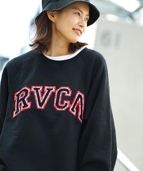 RVCA(ルーカ)の「RVCA メンズ HAV RVCA CR トレーナー【2021年秋冬モデル】/ルーカスウェットトレーナー(スウェット・メンズ・ホワイト/ブラック/パープル/モスグリーン/ホワイト系その他/ブラック系その他・SMALL/MEDIUM/LARGE/X-LARGE)」の4枚目の写真