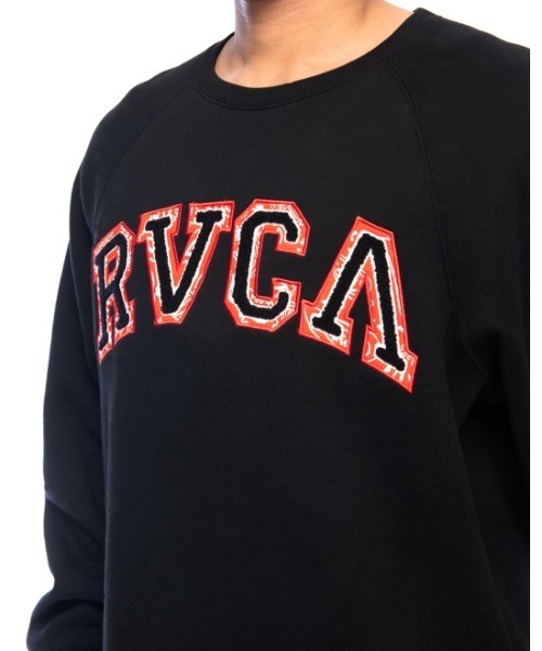 RVCA(ルーカ)の「RVCA メンズ HAV RVCA CR トレーナー【2021年秋冬モデル】/ルーカスウェットトレーナー(スウェット・メンズ・ホワイト/ブラック/パープル/モスグリーン/ホワイト系その他/ブラック系その他・SMALL/MEDIUM/LARGE/X-LARGE)」の11枚目の写真