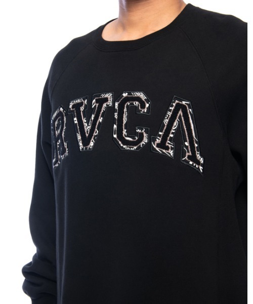 RVCA(ルーカ)の「RVCA メンズ HAV RVCA CR トレーナー【2021年秋冬モデル】/ルーカスウェットトレーナー(スウェット・メンズ・ホワイト/ブラック/パープル/モスグリーン/ホワイト系その他/ブラック系その他・SMALL/MEDIUM/LARGE/X-LARGE)」の19枚目の写真