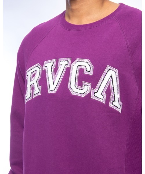 RVCA(ルーカ)の「RVCA メンズ HAV RVCA CR トレーナー【2021年秋冬モデル】/ルーカスウェットトレーナー(スウェット・メンズ・ホワイト/ブラック/パープル/モスグリーン/ホワイト系その他/ブラック系その他・SMALL/MEDIUM/LARGE/X-LARGE)」の15枚目の写真