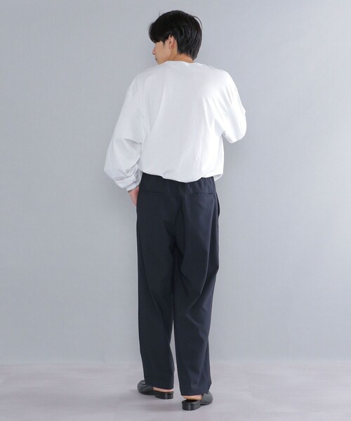 SHIPS（シップス）の「*SHIPS: ワンポイント マイクロ SHIPSロゴ ポケット ロングスリーブ Tシャツ (ロンT)（Tシャツ/カットソー・メンズ・ホワイト/ネイビー/ブラック/グリーン・SMALL/MEDIUM/X-LARGE/LARGE）」の18枚目の写真