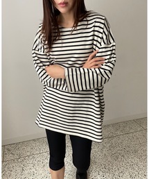 【DIDOT.】オーバーサイズボーダーT