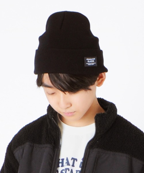GLAZOS(グラソス)の「ネーム付きニットキャップ(ニットキャップ/ビーニー・キッズ・ブラック/グレー/ネイビー/グリーン・フリー)」の2枚目の写真