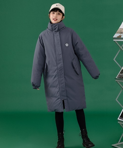 yuue' ( wear )（ユーイ）の「オーバーサイズ ビッグシルエット ダウンジャケットコート（ダウンジャケット/コート・レディース・ブラック/ベージュ/ダークグレー・MEDIUM/LARGE/X-LARGE/SMALL）」の5枚目の写真