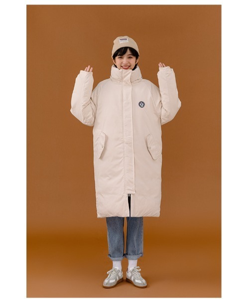 yuue' ( wear )（ユーイ）の「オーバーサイズ ビッグシルエット ダウンジャケットコート（ダウンジャケット/コート・レディース・ブラック/ベージュ/ダークグレー・MEDIUM/LARGE/X-LARGE/SMALL）」の18枚目の写真