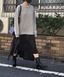 フリルヘムドッキングカットワンピース
