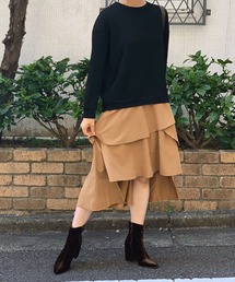 フリルヘムドッキングカットワンピース