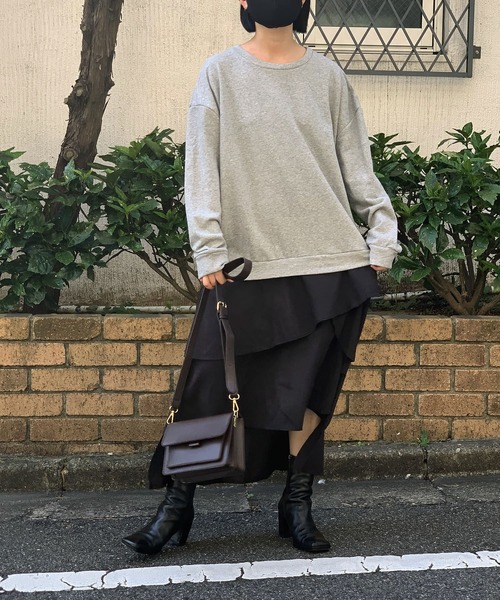Jewelobe（ジュエローブ）の「フリルヘムドッキングカットワンピース（ワンピース・レディース・杢グレー/ブラック・FREE）」の17枚目の写真