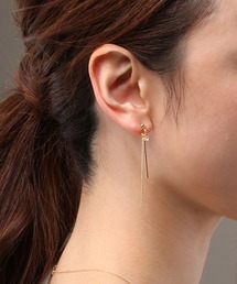 Manon's Selection | 1粒ストーンダブルラインピアス(ピアス(両耳用))