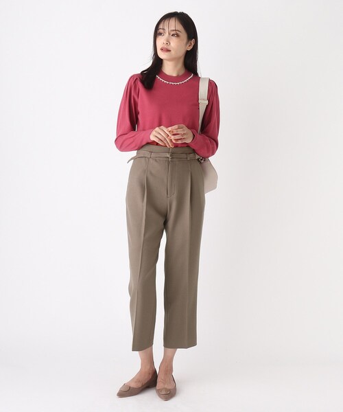SOUP（スープ）の「◆【洗える】ウールライク テーパードパンツ(大きいサイズあり・13号・15号)（その他パンツ・レディース・ネイビー/ダークグレー/サンドベージュ/ピンク系・11/15 /13/09/07）」の15枚目の写真