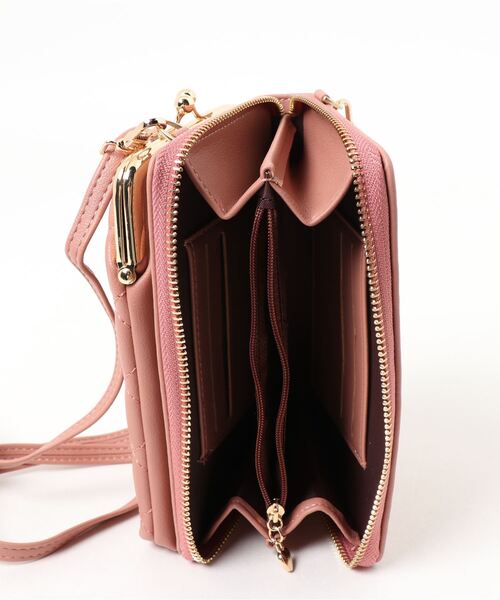 LUGG NAGG（ラグナグ）の「がま口キルティングモバイルショルダーバッグ（ショルダーバッグ・レディース・ベージュ/ブラック/スモークピンク/ライトグリーン/グレー/ブラウン・FREE）」の7枚目の写真