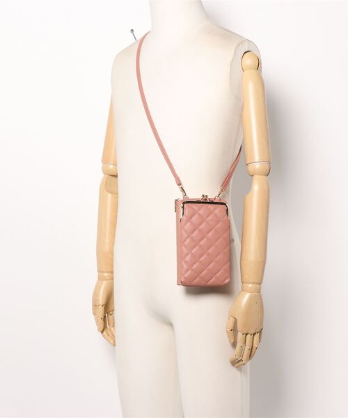 LUGG NAGG（ラグナグ）の「がま口キルティングモバイルショルダーバッグ（ショルダーバッグ・レディース・ベージュ/ブラック/スモークピンク/ライトグリーン/グレー/ブラウン・FREE）」の9枚目の写真