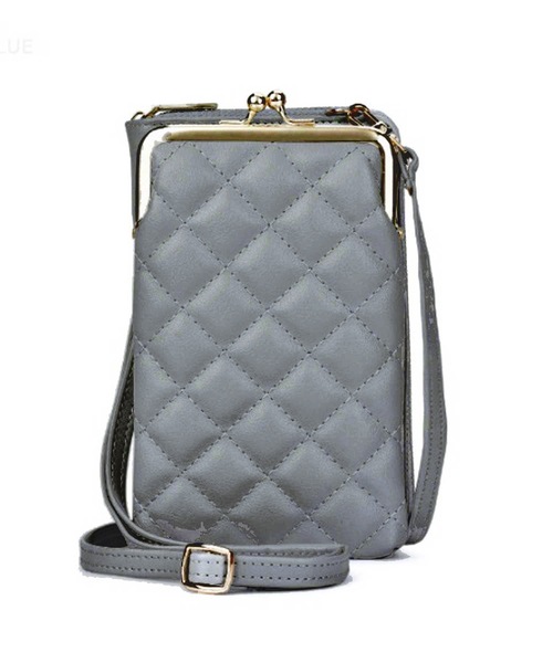 LUGG NAGG（ラグナグ）の「がま口キルティングモバイルショルダーバッグ（ショルダーバッグ・レディース・ベージュ/ブラック/スモークピンク/ライトグリーン/グレー/ブラウン・FREE）」の3枚目の写真