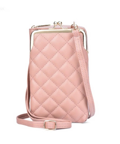 LUGG NAGG（ラグナグ）の「がま口キルティングモバイルショルダーバッグ（ショルダーバッグ・レディース・ベージュ/ブラック/スモークピンク/ライトグリーン/グレー/ブラウン・FREE）」の6枚目の写真