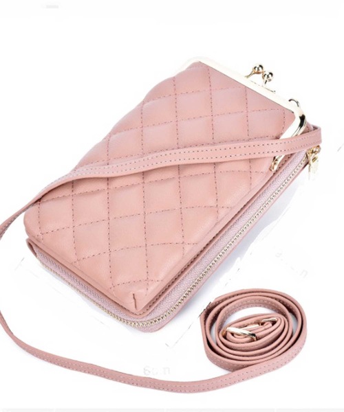 LUGG NAGG（ラグナグ）の「がま口キルティングモバイルショルダーバッグ（ショルダーバッグ・レディース・ベージュ/ブラック/スモークピンク/ライトグリーン/グレー/ブラウン・FREE）」の16枚目の写真