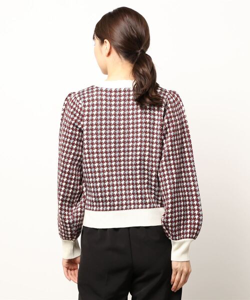 ems excite（エムズエキサイト）の「柄ニットプルオーバー（ニット/セーター・レディース・ブラック/ボルドー/グリーン・FREE）」の5枚目の写真