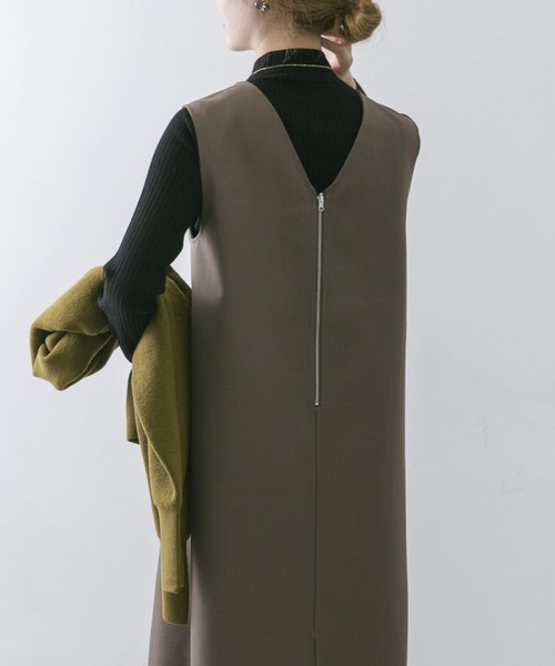 URBAN RESEARCH ROSSO（アーバンリサーチロッソ）の「ボンディングリバージャンパーワンピース（ワンピース・レディース・ブラック系その他/ブラウン系その他・38/36）」の17枚目の写真