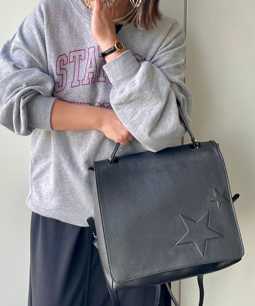 Scrap Book(スクラップブック)の「【MY BEST BAG】エンボスフラップリュック(バックパック/リュック・レディース・ブラック/ベージュ・FREE)」の7枚目の写真