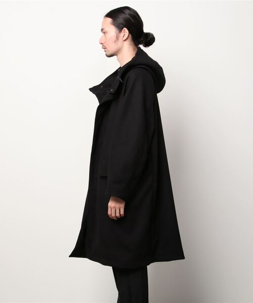 REMI RELIEF（レミレリーフ）の「REMI RELIEF/レミレリーフ エステルサージ フードコート スタンドカラー（その他アウター・メンズ・ブラック/モカ・M/L/XL）」の14枚目の写真