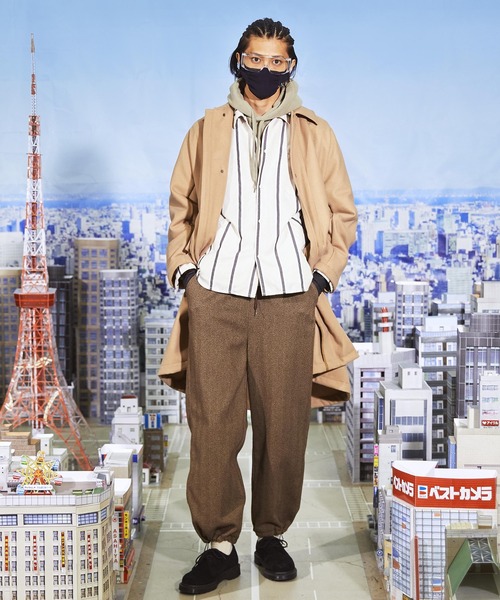 REMI RELIEF（レミレリーフ）の「REMI RELIEF/レミレリーフ エステルサージ フードコート スタンドカラー（その他アウター・メンズ・ブラック/モカ・M/L/XL）」の11枚目の写真