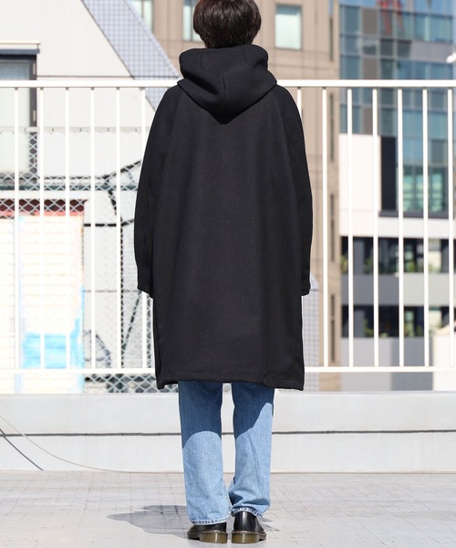 REMI RELIEF（レミレリーフ）の「REMI RELIEF/レミレリーフ エステルサージ フードコート スタンドカラー（その他アウター・メンズ・ブラック/モカ・M/L/XL）」の6枚目の写真