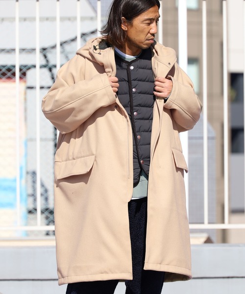 REMI RELIEF（レミレリーフ）の「REMI RELIEF/レミレリーフ エステルサージ フードコート スタンドカラー（その他アウター・メンズ・ブラック/モカ・M/L/XL）」の20枚目の写真