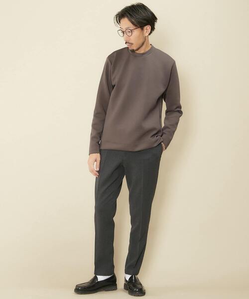 EYE. D WEARing(アイディウェアリング)の「EYE. D WEARing ミリオラメントダブルエアーロングスリーブTシャツ(Tシャツ/カットソー・メンズ・チャコールグレー/ベージュ/グレイッシュベージュ・4/3)」の4枚目の写真