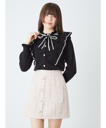 Ank Rouge | パールポケット＆ビジューツイードSK(スカート)