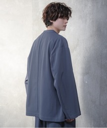 KUUUPY | Colorless Shirt Cardigan - ノーカラーシャツカーディガン（セットアップ対応）(シャツ/ブラウス)