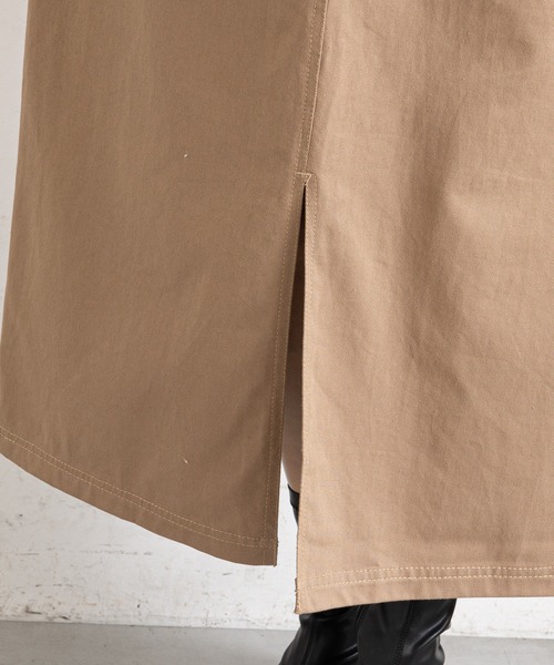 prose verse（プロズヴェール）の「（WEB限定）ツイルアウトポケットジャンスカ（ジャンパースカート・レディース・ブラック/ベージュ・MEDIUM/LARGE）」の7枚目の写真