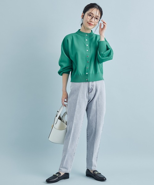 VIS（ビス）の「【ORGABITS(R)】テーパードデニムパンツ【sustainable】（デニムパンツ・レディース・オフホワイト/ブルー系その他4・S/M/L）」の15枚目の写真