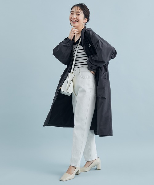 VIS（ビス）の「【ORGABITS(R)】テーパードデニムパンツ【sustainable】（デニムパンツ・レディース・オフホワイト/ブルー系その他4・S/M/L）」の7枚目の写真