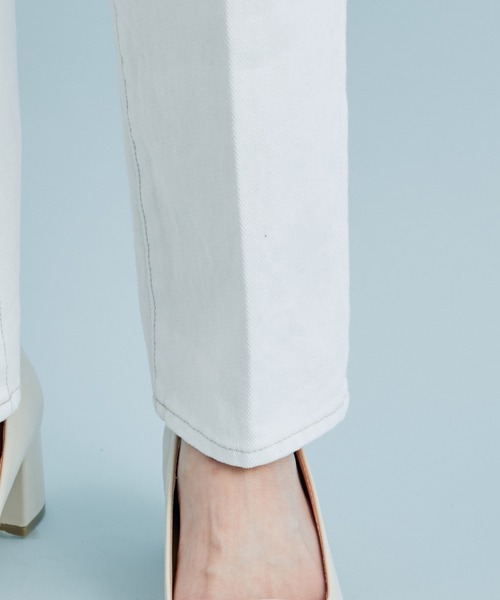 VIS（ビス）の「【ORGABITS(R)】テーパードデニムパンツ【sustainable】（デニムパンツ・レディース・オフホワイト/ブルー系その他4・S/M/L）」の12枚目の写真