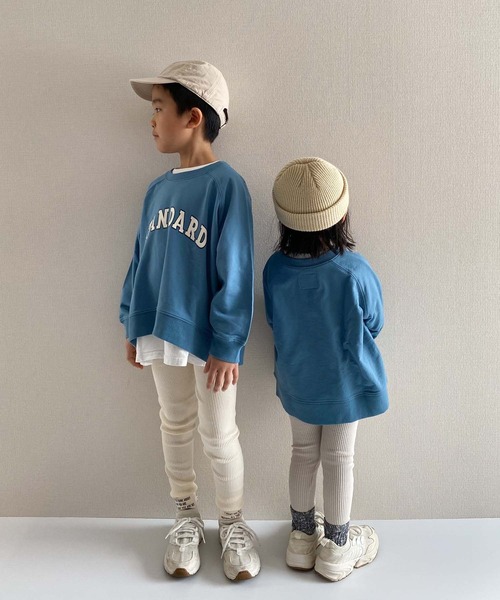 CIAOPANIC TYPY（チャオパニックティピー）の「□【KIDS】ミニ裏毛ワイドカレッジスウェット（スウェット・キッズ・ホワイト/ベージュ/ブルー・SMALL/MEDIUM/LARGE/X-LARGE/XX-LARGE）」の22枚目の写真