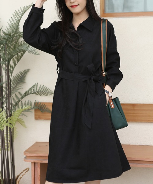 MAISON DE THERESE(メゾン ド テレーズ)の「フレンチVネックワンピース(ワンピース・レディース・ブラック/ブラウン・LARGE/MEDIUM)」の7枚目の写真