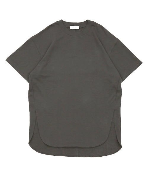 select MOCA(セレクトモカ)の「クルーネックラウンドBIGスウェットTシャツ(Tシャツ/カットソー・レディース・グリーン/アイボリー/スミクロ・FREE)」の19枚目の写真