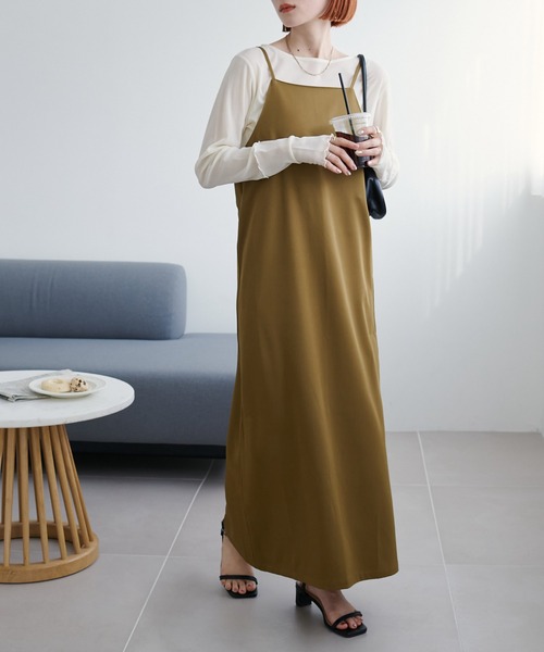 セール】【新色追加!/WEB限定】マキシキャミワンピース