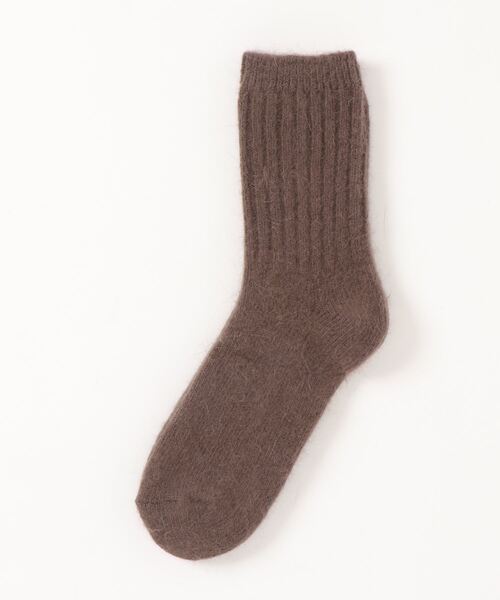 flower（フラワー）の「ソフトフラッフィソックス2（ソックス/靴下・レディース・ベージュ/ブラウン/グレー/アイボリー/ホワイト・FREE）」の4枚目の写真