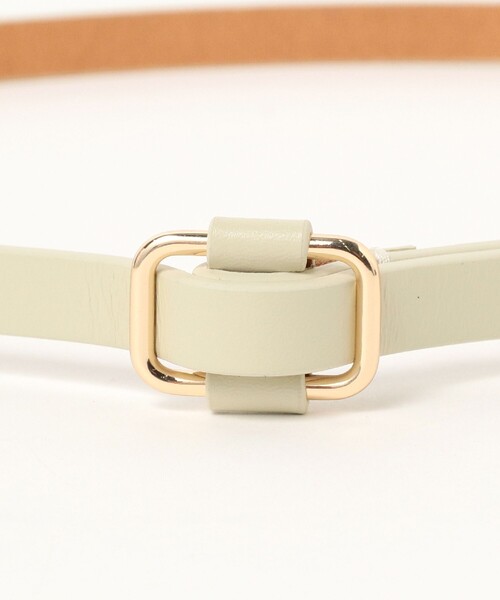 B:MING by BEAMS（ビーミングバイビームス）の「ピンレス レザー 細ベルト（ベルト・レディース・ブラック/ブラウン/グリーン系その他・ONE SIZE）」の6枚目の写真