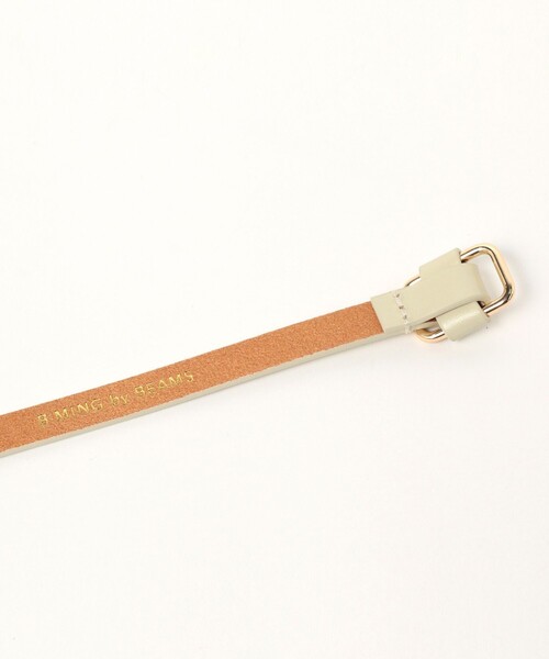 B:MING by BEAMS（ビーミングバイビームス）の「ピンレス レザー 細ベルト（ベルト・レディース・ブラック/ブラウン/グリーン系その他・ONE SIZE）」の4枚目の写真